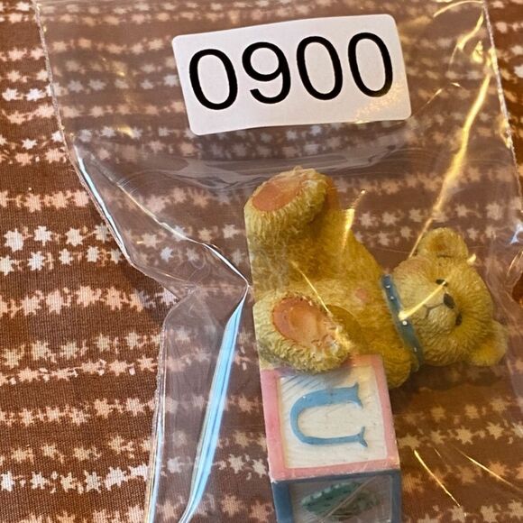 Vintage 1995 Priscilla Hillman U Alphabet Bear Cherished Teddies - Picture 4 of 4